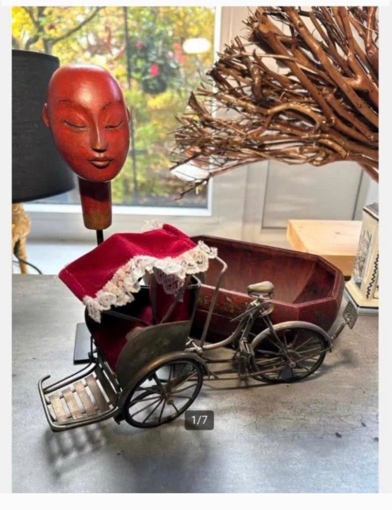 Indonesische Fiets, Beeld en Bak - Decoratief woondeco, Antiek en Kunst, Ophalen of Verzenden