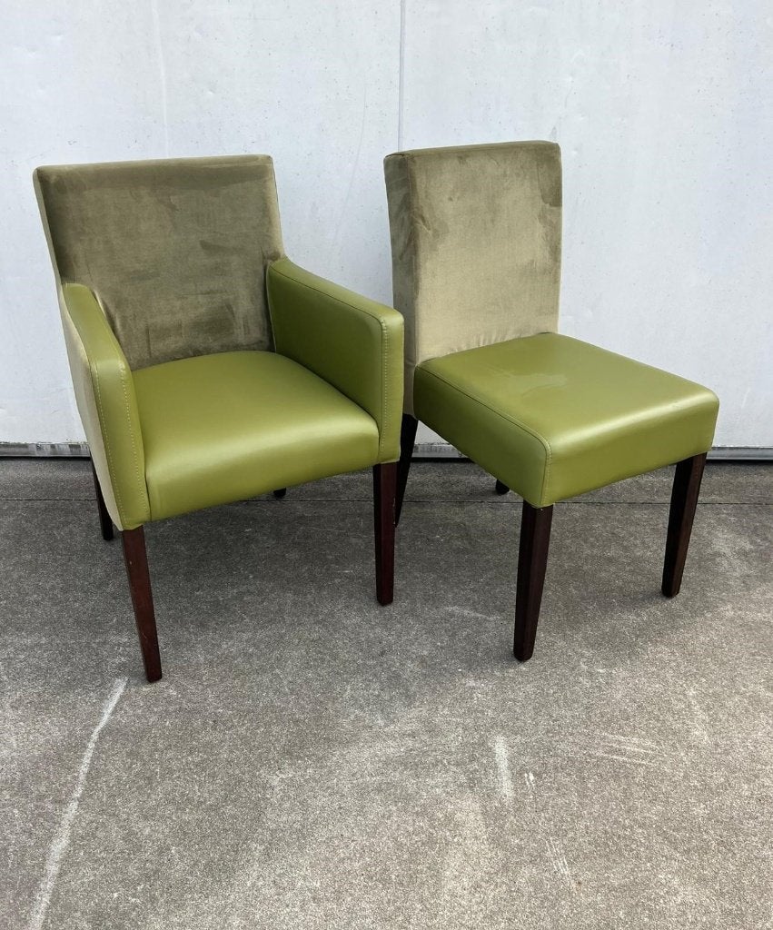 87 stuks horeca restaurant zorg stoelen groen kunstleder, Huis en Inrichting, Stoelen, Ophalen, Overige kleuren, Zo goed als nieuw