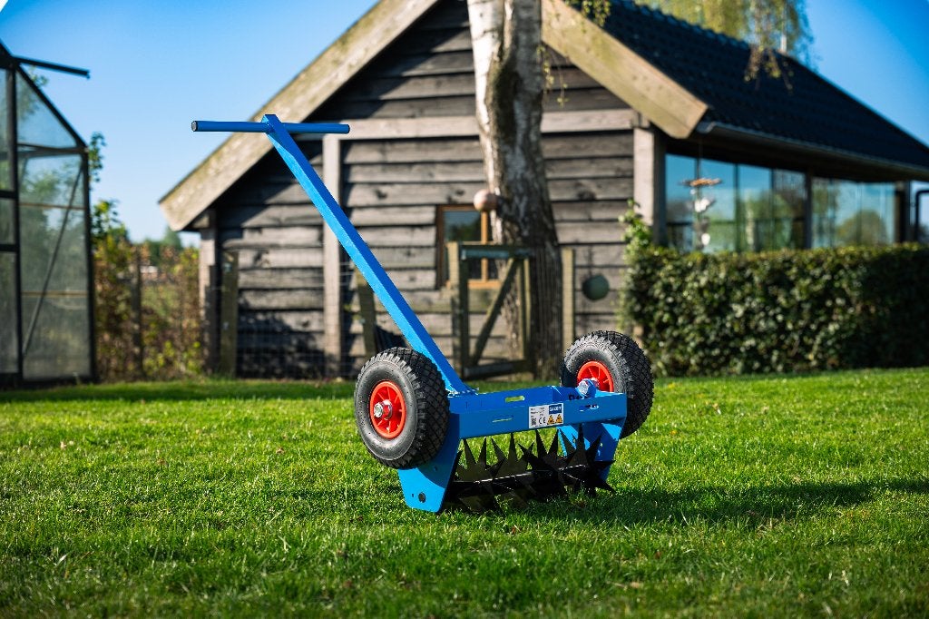 Gazor GT-50 hand gazonbeluchter en grasrol – 50 cm, Ophalen of Verzenden, Nieuw, Elektrisch, GAZOR