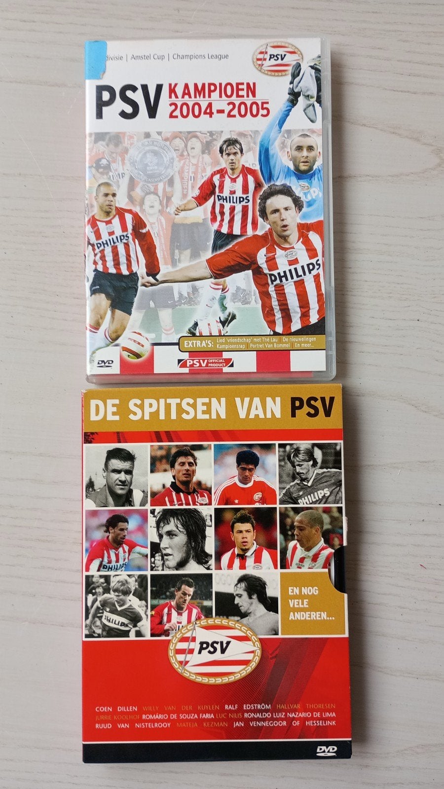 PSV - dvd's Seizoen 2004-2005 & De Spitsen Van PSV, Verzenden, Gebruikt, PSV, Overige typen