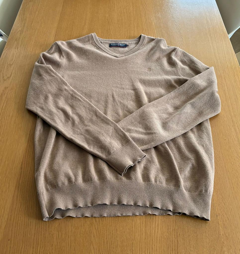 River Woods trui maat L, Kleding | Heren, Truien en Vesten, Ophalen of Verzenden, Zo goed als nieuw, Maat 52/54 (L), Bruin