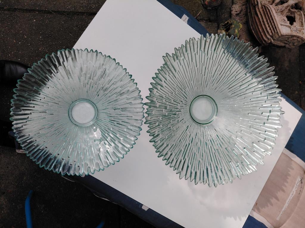 Vintage glazen schalen Tauno Wirkkala Humppila (2 stuks), Ophalen of Verzenden