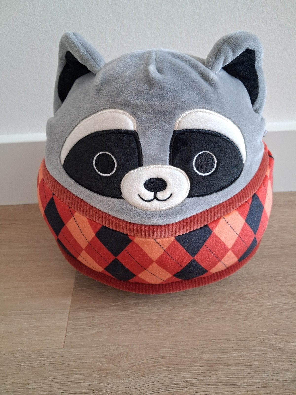 Knuffel wasbeer Squishmallows Rocky Raccoon L1339, Ophalen of Verzenden, Zo goed als nieuw, Overige typen