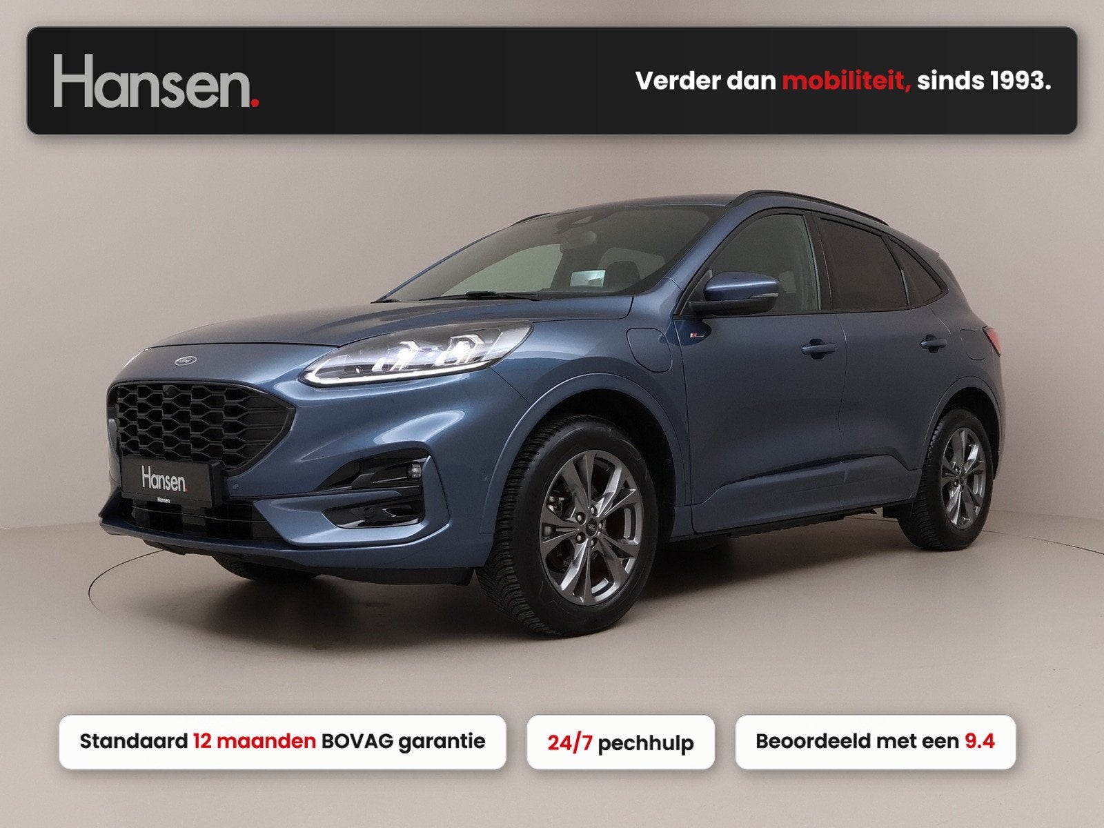 Ford Kuga 2.5 PHEV ST-Line X I Elek. Trekhaak I Adaptive Cru, Auto's, 14 kWh, Gebruikt, 4 cilinders, Blauw