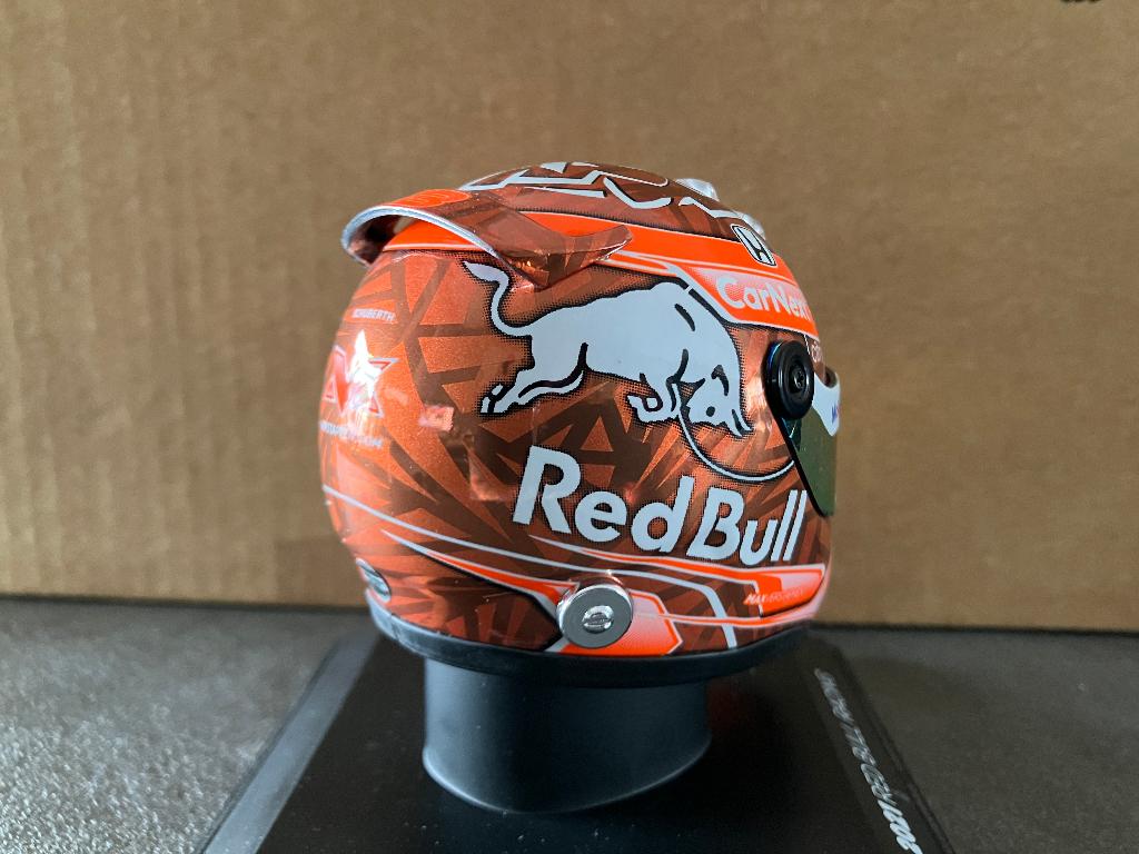 ✅ Max Verstappen 1:4 helm 2021 Belgium GP Red Bull RB16B, Verzamelen, Automerken, Motoren en Formule 1, Ophalen of Verzenden, Nieuw