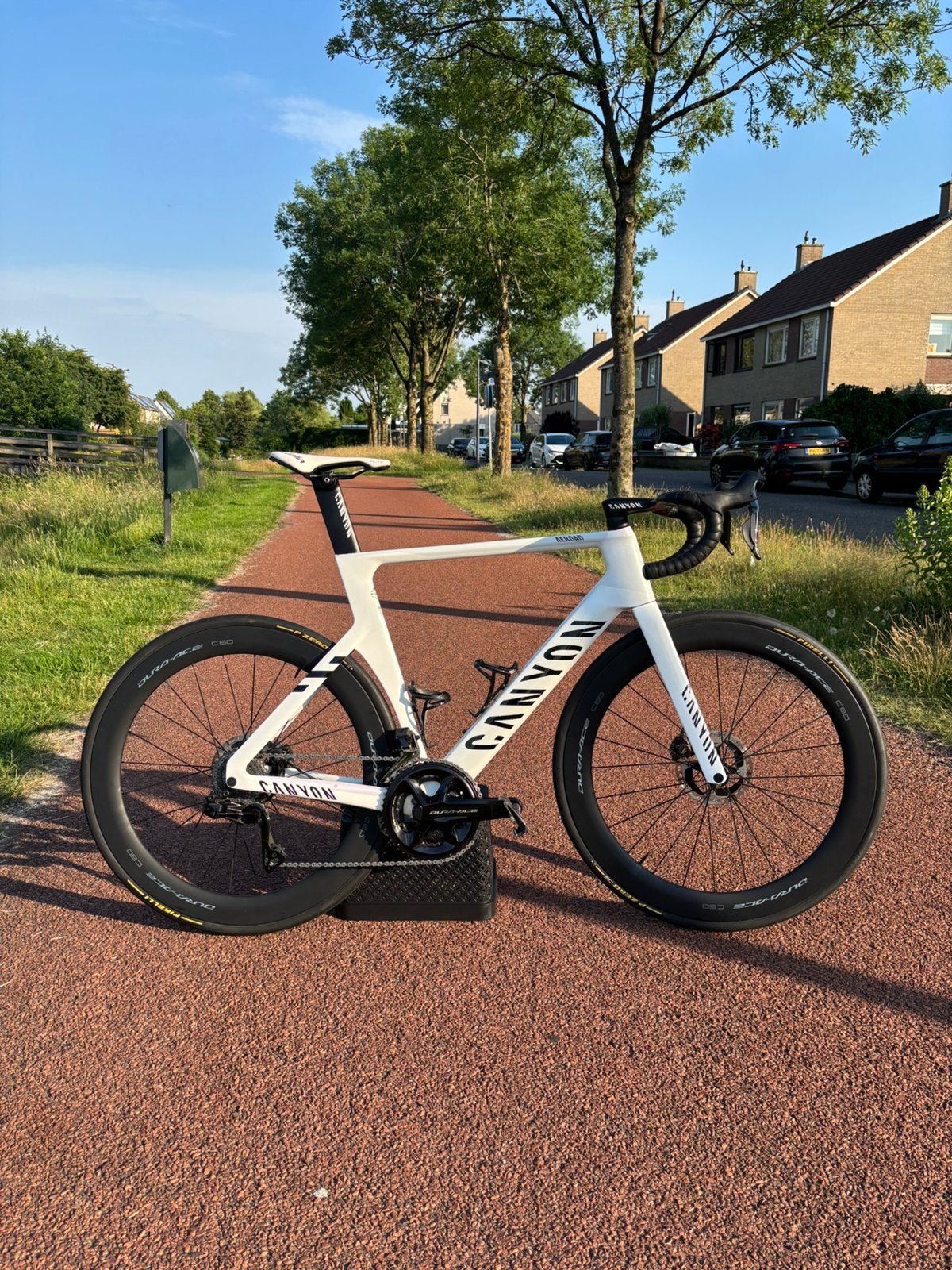 Canyon Aeroad CFR MVDP 2023 maat L 58 met powermeter, Carbon, Zo goed als nieuw, 57 tot 61 cm, Meer dan 20 versnellingen