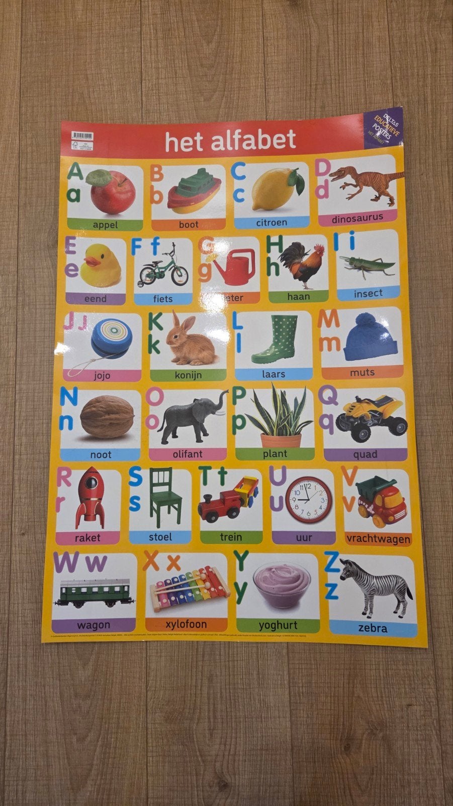 Het Alfabet Poster - Educatief voor Kinderen, Ophalen, Zo goed als nieuw