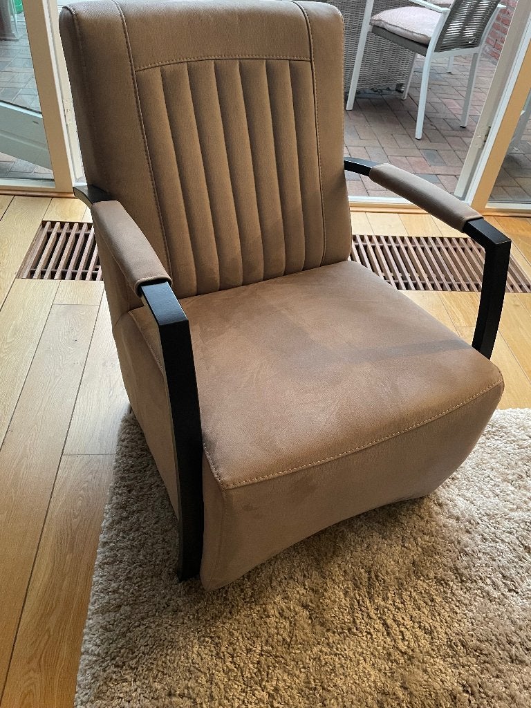 Fauteuil, Ophalen, 75 tot 100 cm, Zo goed als nieuw, Stof