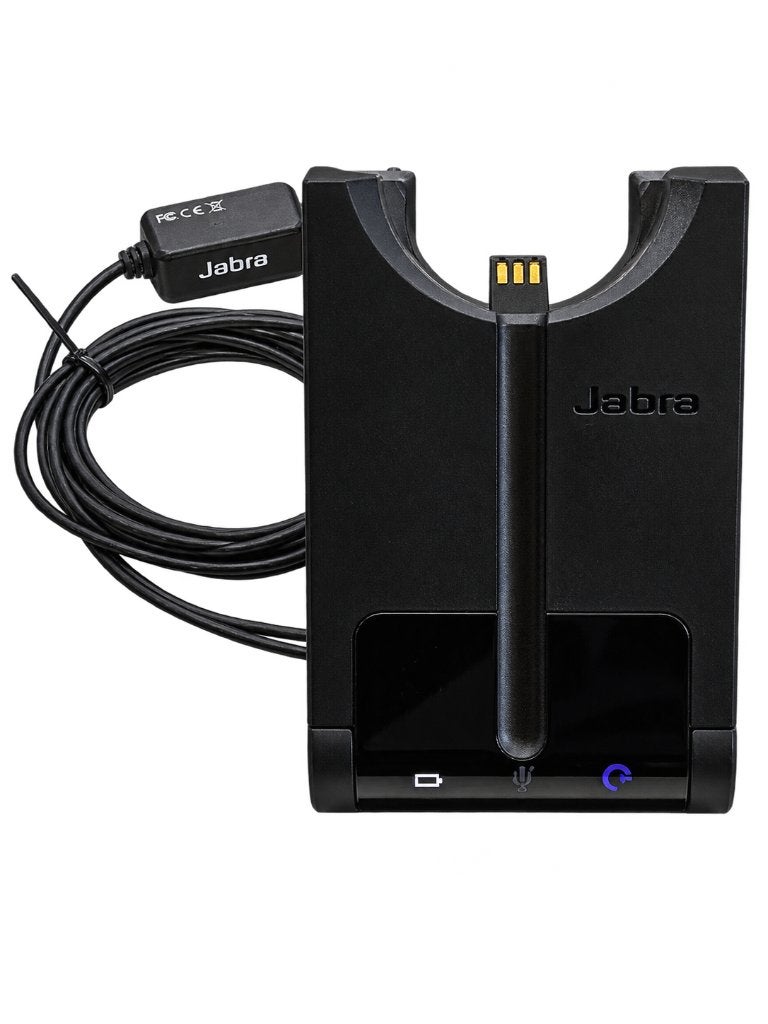 Jabra Headset met Oplaadstation - Zo goed als nieuw, Computers en Software, Gebruikt, On-ear, Ophalen of Verzenden, Draadloos