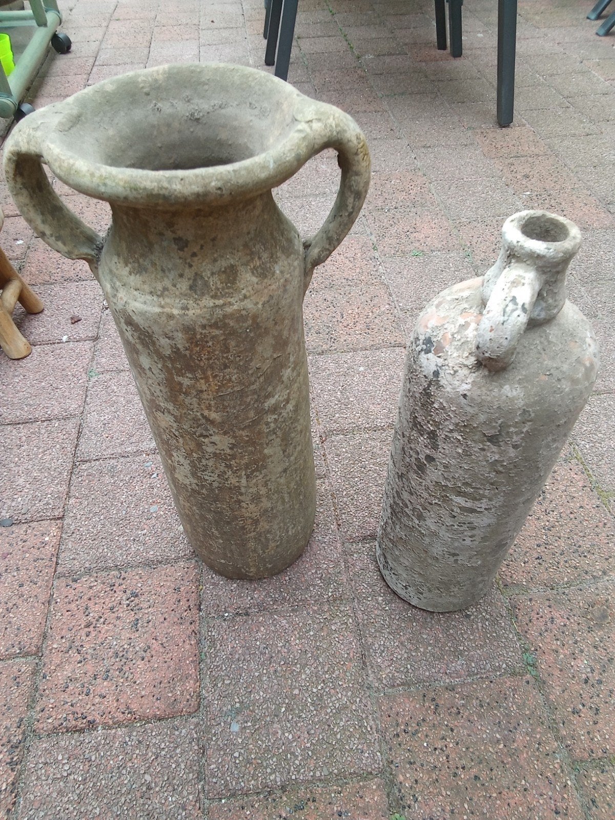 Tuinvazen 41 cm hoog en 38 cm hoog, Ophalen