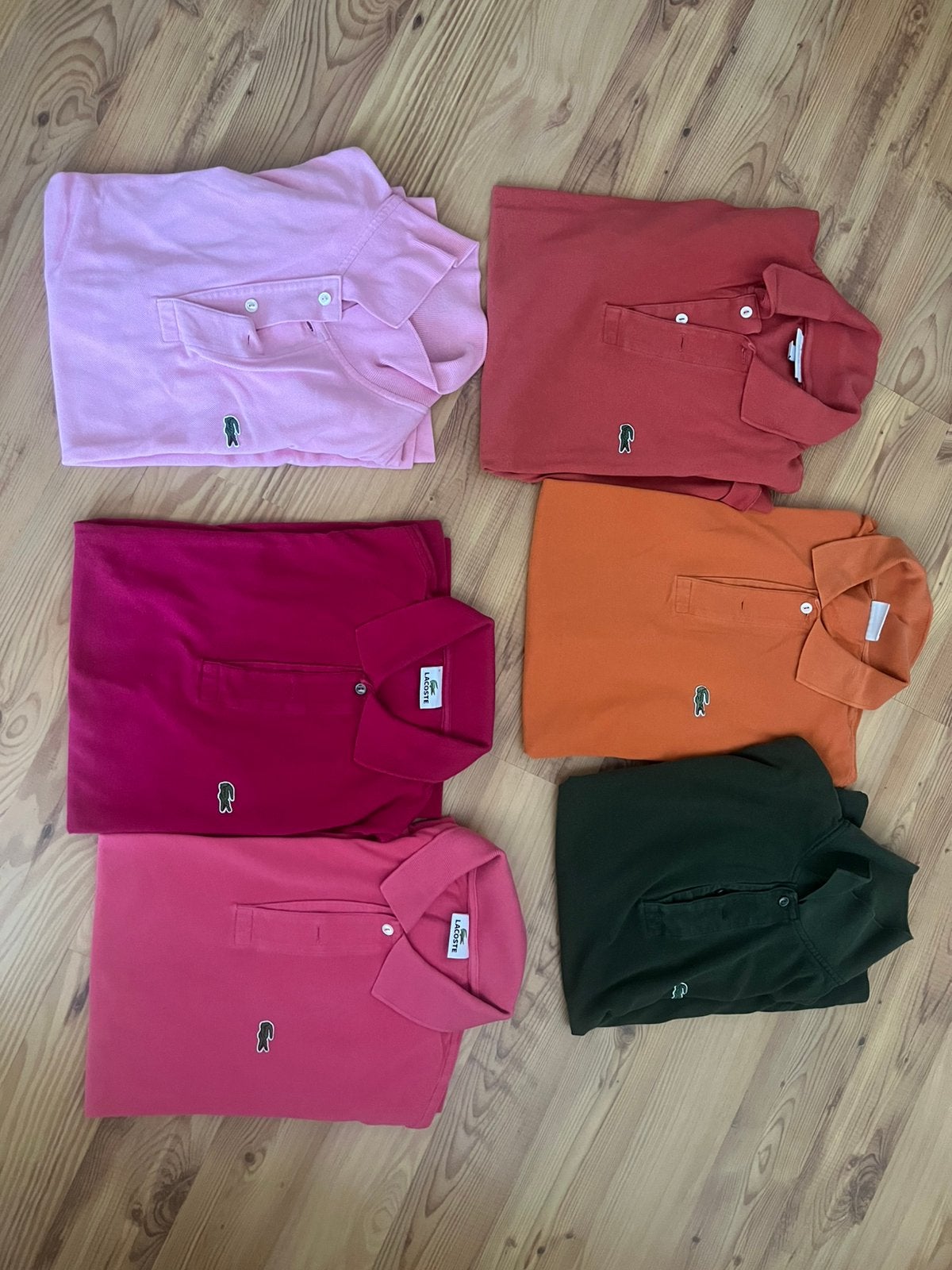 Lacoste polo’s maat 5 L classic fit, Kleding | Heren, Polo's, Ophalen of Verzenden, Zo goed als nieuw, Oranje