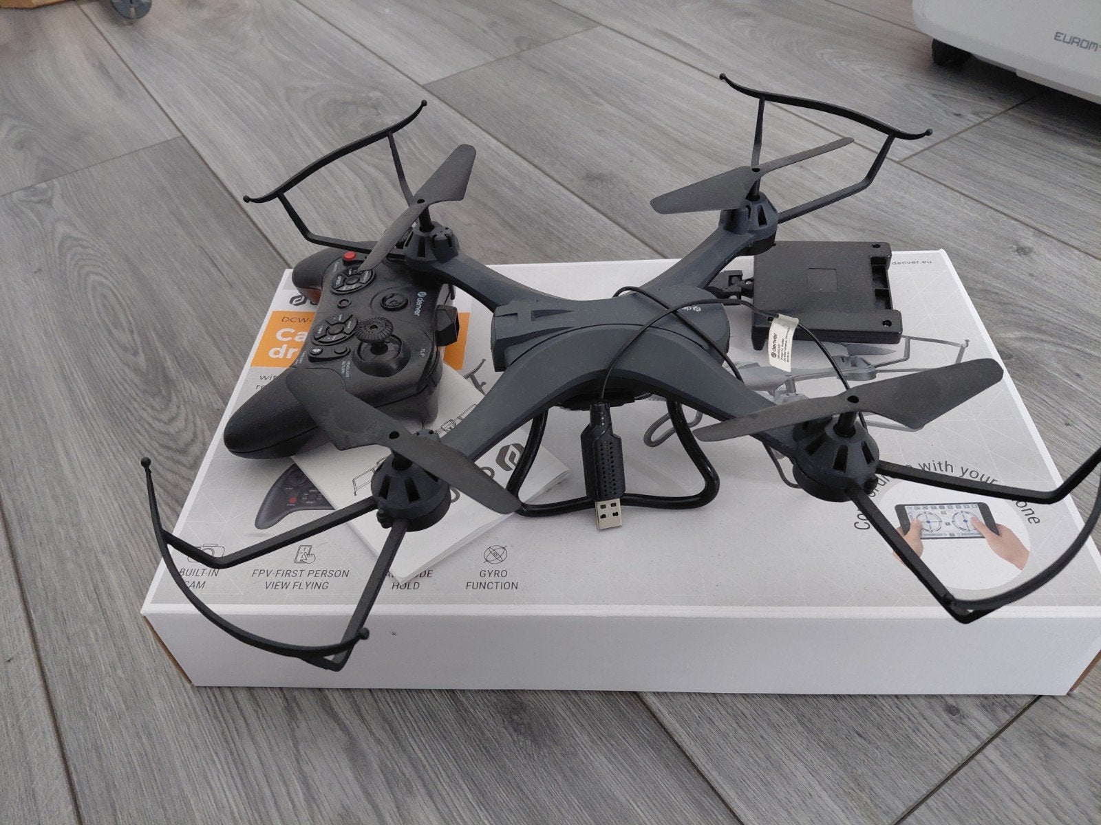 Denver DCW-362 Cameradrone met FPV en Altitude Hold, Audio, Tv en Foto, Drones, Zo goed als nieuw, Cameradrone, Basiskwaliteit