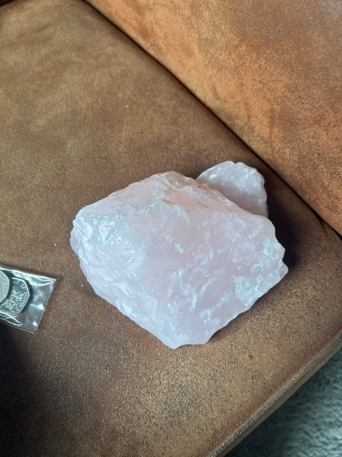 Grote ruwe Rozenkwarts steen - Natuurlijke kristal, Ophalen of Verzenden, Mineraal