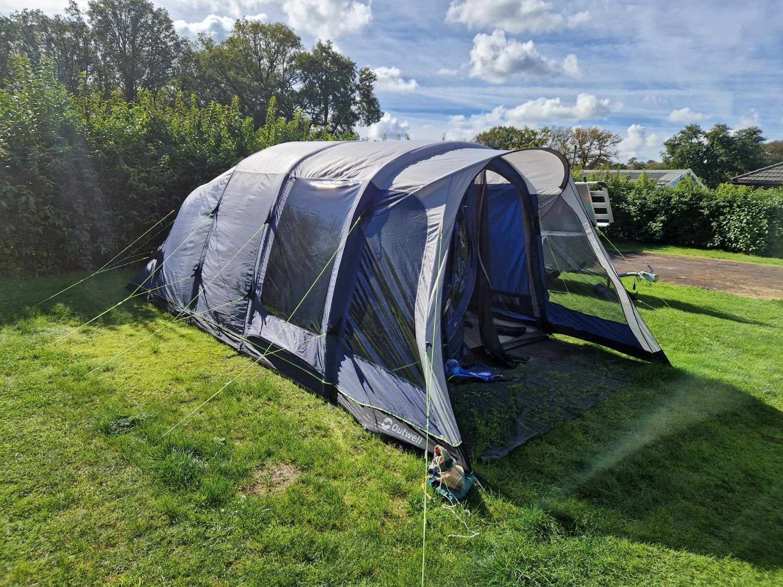 Outwell Douglas 5A opblaasbare tent met luifel en kleed, Caravans en Kamperen, Ophalen