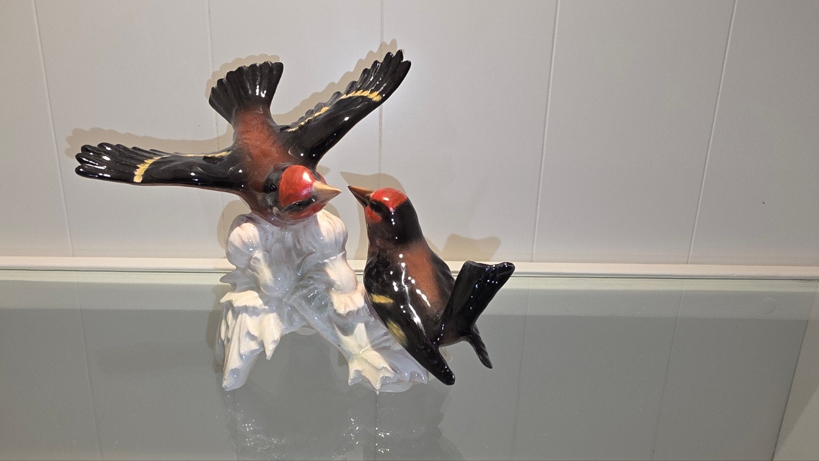 Goebel vogel porselein Stieglitz  Goldfinch, Ophalen of Verzenden, Zo goed als nieuw, Dier