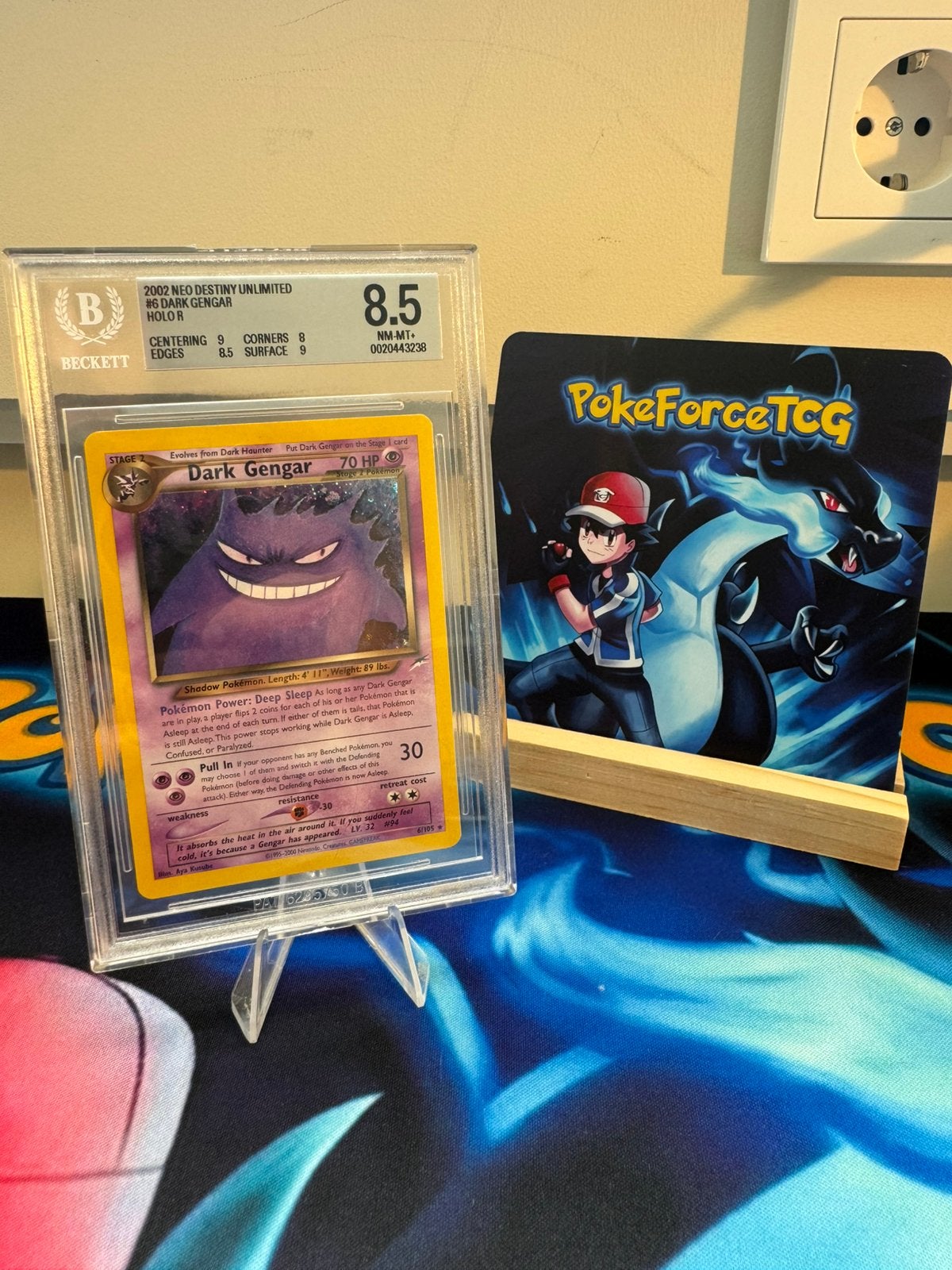 Pokémon | Dark Gengar | Holo! | BGS 8.5! | 2002! | 6/105, Ophalen of Verzenden, Zo goed als nieuw