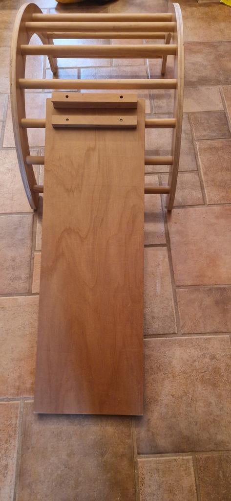 Speelboog met glijbaan/trap, Kinderen en Baby's, Speelgoed | Buiten | Sleeën, Ophalen, Gebruikt, Hout