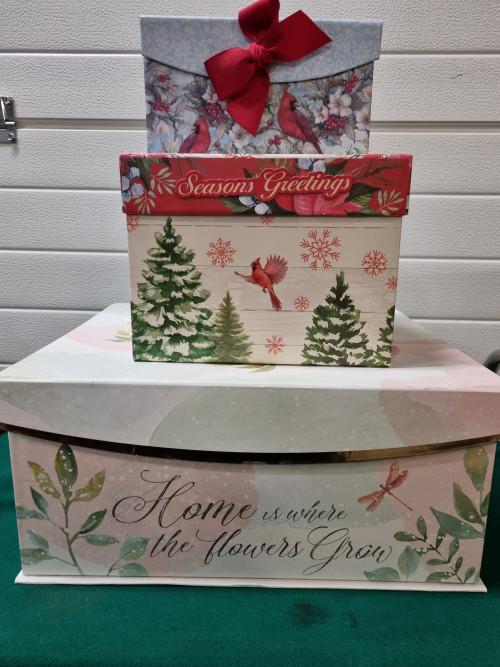 Cadeau opberg boxen drie verschillende, Ophalen of Verzenden, 'T Olde Gre-j, Info@toldegrej.nl, Endepoelstraat 20f Didam