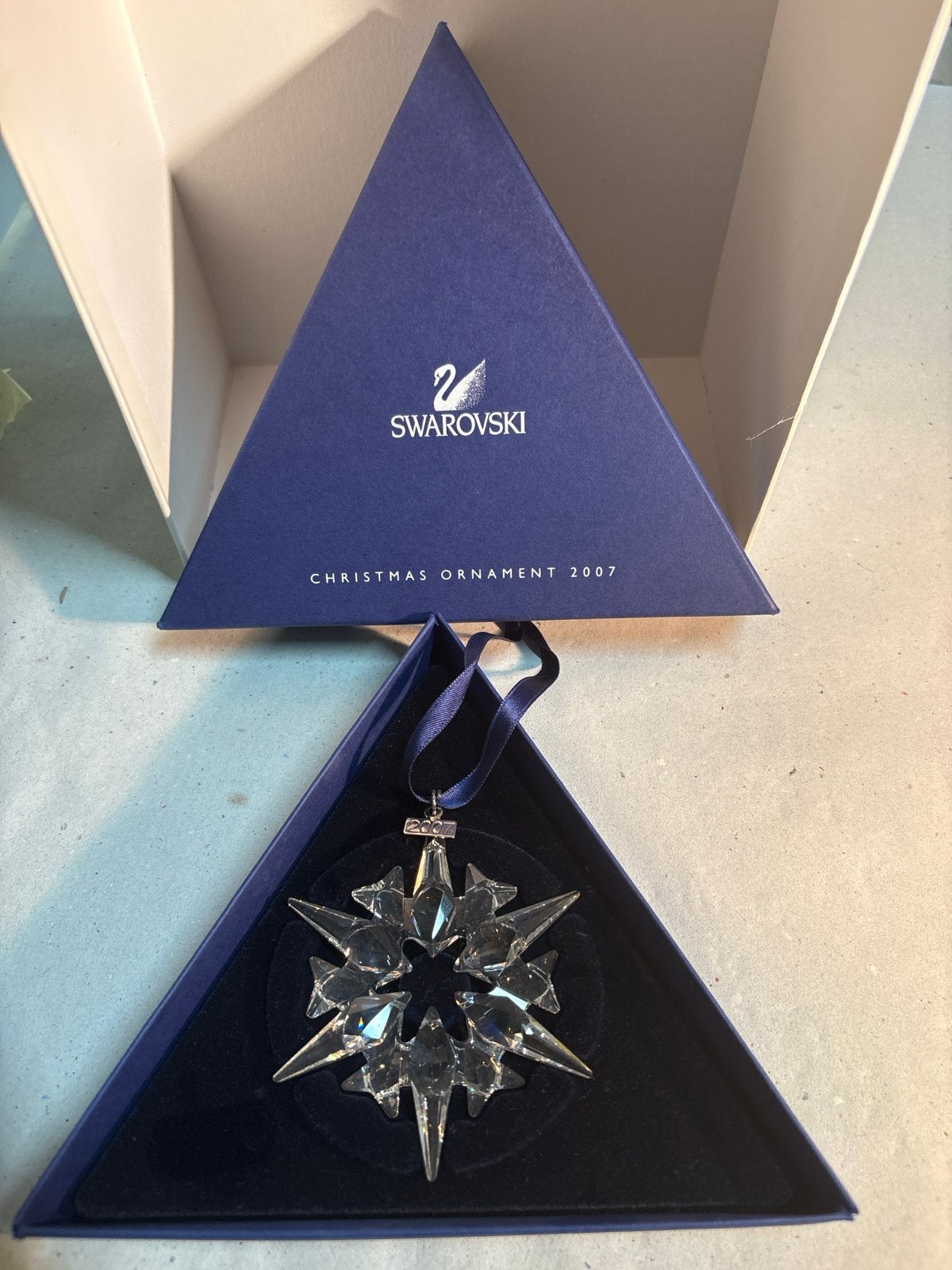 Prachtige Swarovski Kerstster 2007 (Jaarlijkse Editie), Ophalen of Verzenden, Zo goed als nieuw, Huisaccessoire