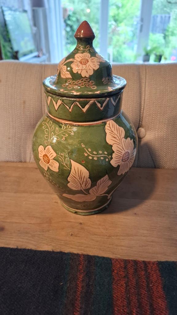 Schitterende terracotta keramieken pot met deksel rumtopf, Antiek en Kunst, Antiek | Keramiek en Aardewerk, Ophalen of Verzenden