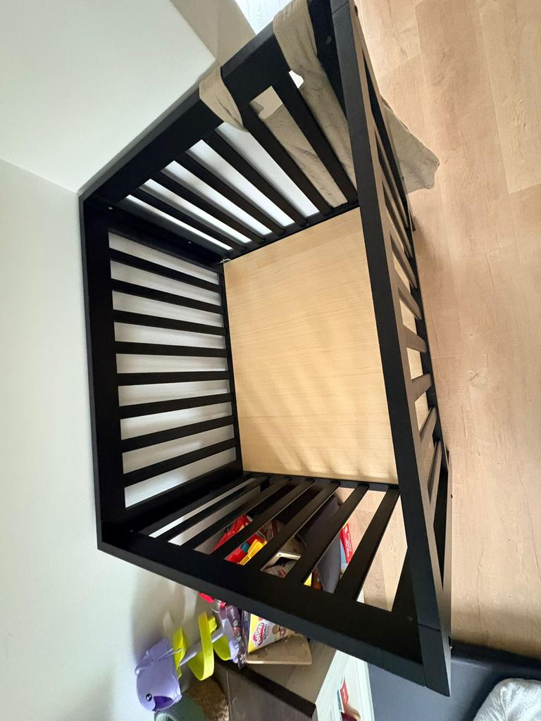 Cabino zwarte baby box, Kinderen en Baby's, Boxen, Ophalen, Gebruikt, Vierkant, In hoogte verstelbaar