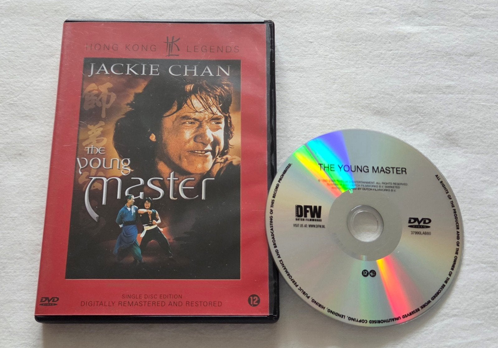 HKL Jackie Chan The Young Master Dvd Actie/Kung-Fu, Cd's en Dvd's, Vanaf 16 jaar, Ophalen of Verzenden, Zo goed als nieuw