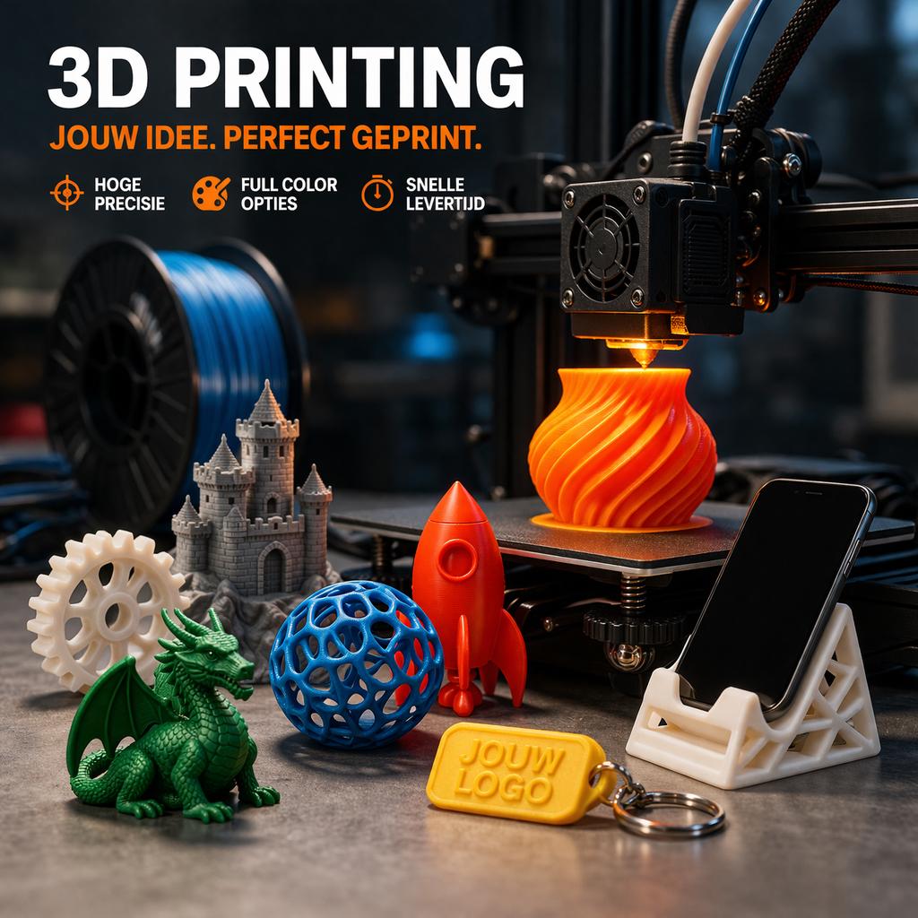 3D & CNC Print service, Computers en Software, 3D Printers, Nieuw, Ophalen