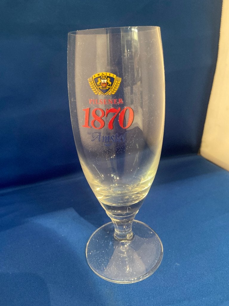 6 Amstel voetglazen, Verzamelen, Biermerken, Ophalen of Verzenden, Amstel