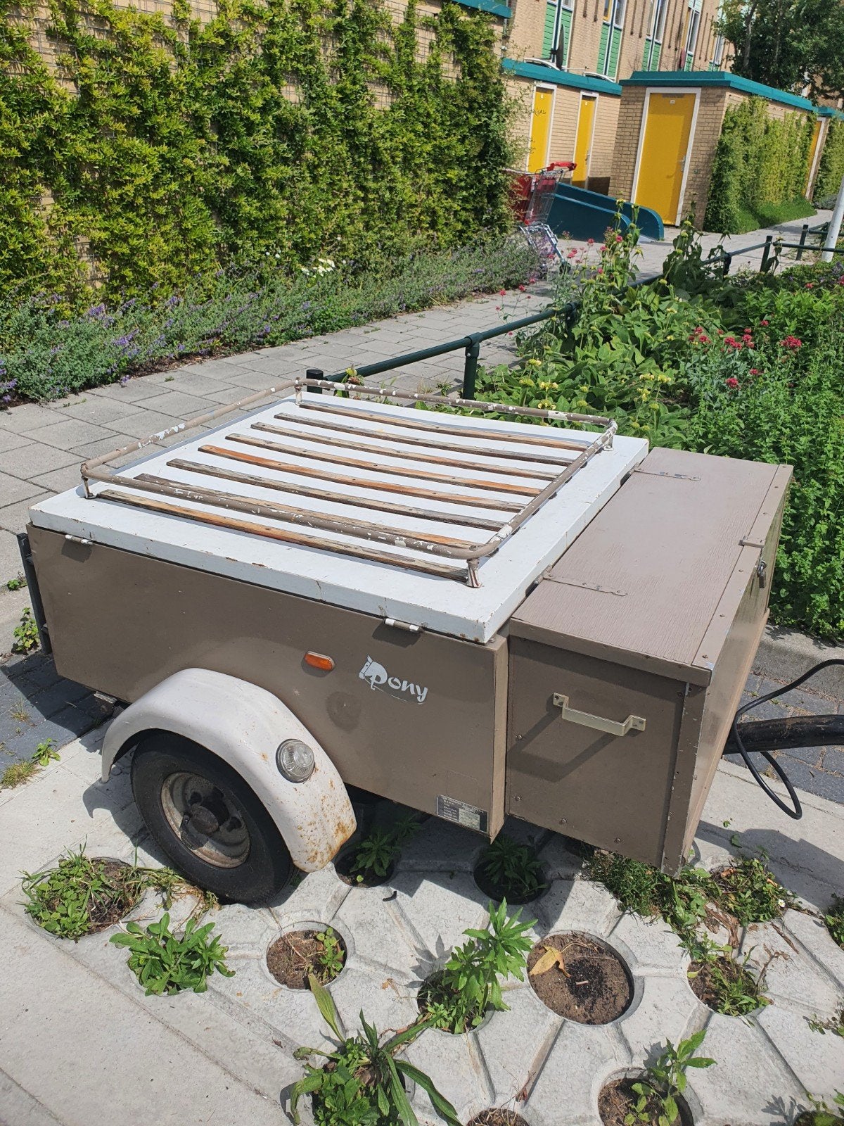 Pony bagagewagen imperiaal en reservewiel, Ophalen of Verzenden, Gebruikt