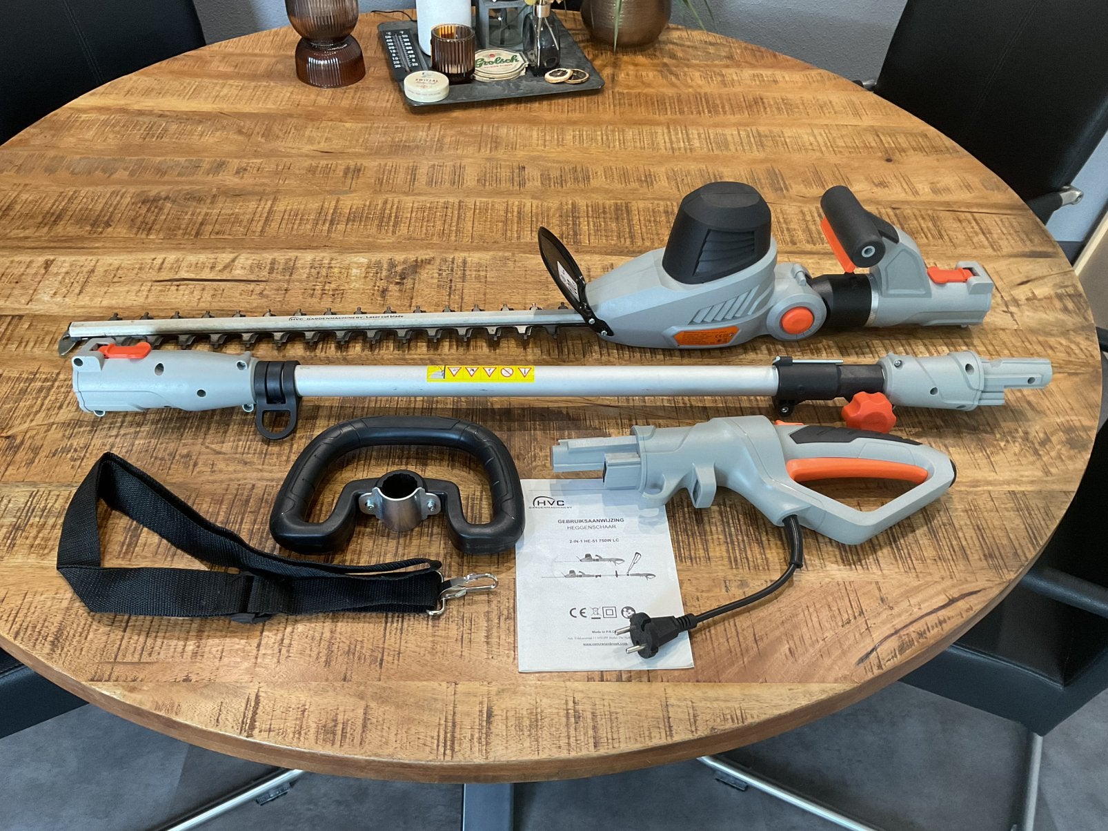 Te koop HVC heggenschaar, Ophalen of Verzenden, Zo goed als nieuw, Elektrisch