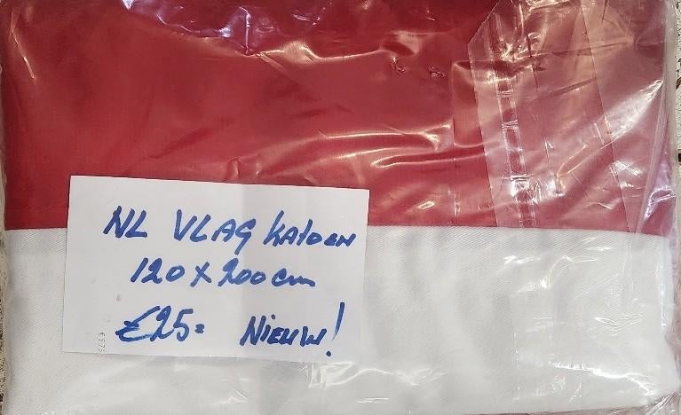 NL Vlag  120 x 200 CM Katoen nieuw !, Ophalen of Verzenden, Nieuw