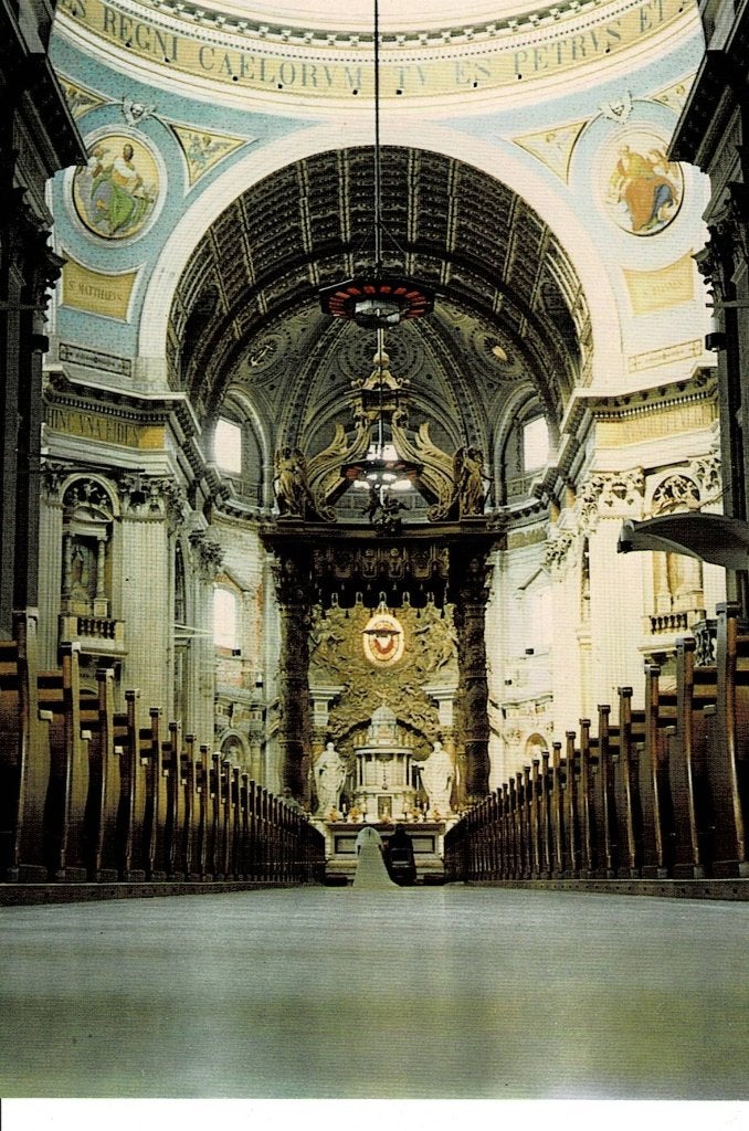 Oudenbosch, interieur Basiliek, Verzenden, 1940 tot 1960, Ongelopen, Noord-Brabant