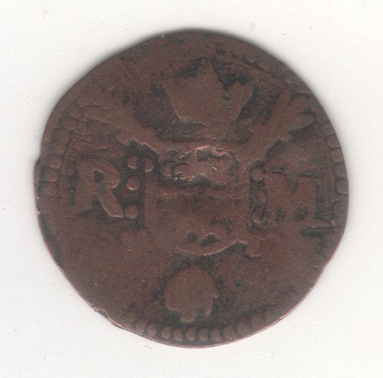 duit Roermond 17e eeuw (M 321), Ophalen of Verzenden, Vóór koninkrijk, Overige waardes, Losse munt