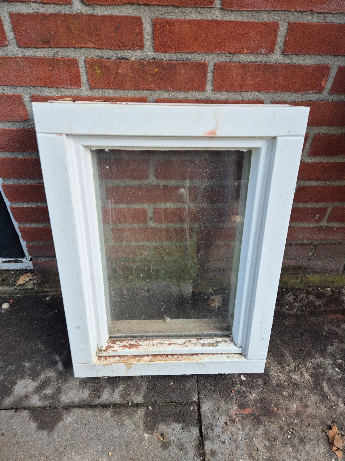 Gebruikt raamkozijn met glas, Ophalen, Gevelraam of Ruit, Gebruikt, Minder dan 80 cm