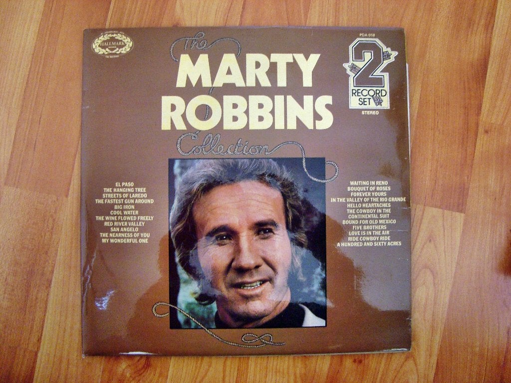 LP:MARTY ROBBINS (2LP)(1973), LP, Gebruikt, Ophalen of Verzenden, Folk