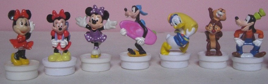 7 Disney figuurtjes Nestlé, Ophalen of Verzenden, Overige figuren, Gebruikt, Beeldje of Figuurtje