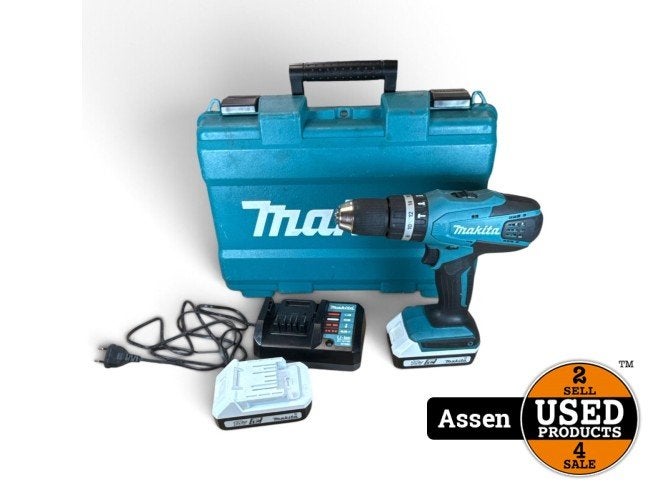 Makita HP457D Accuboormachine | Gebruikt | 1 Maand Garantie, Makita, Zo goed als nieuw, Support@makita.com, Makita Corporation, 3-11-8, Sumiyoshi-cho, 
Anjo, Aichi 446-8502
Japan