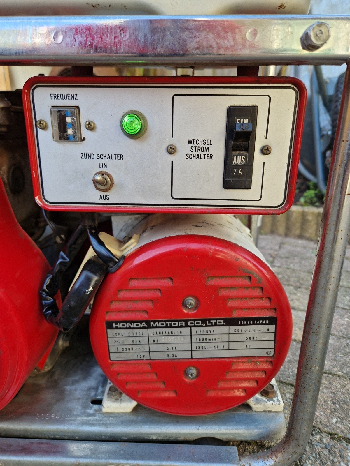 Honda Generator E1500 - Benzine Aggregaat, Ophalen, Gebruikt, Minder dan 5 kVA, Benzine