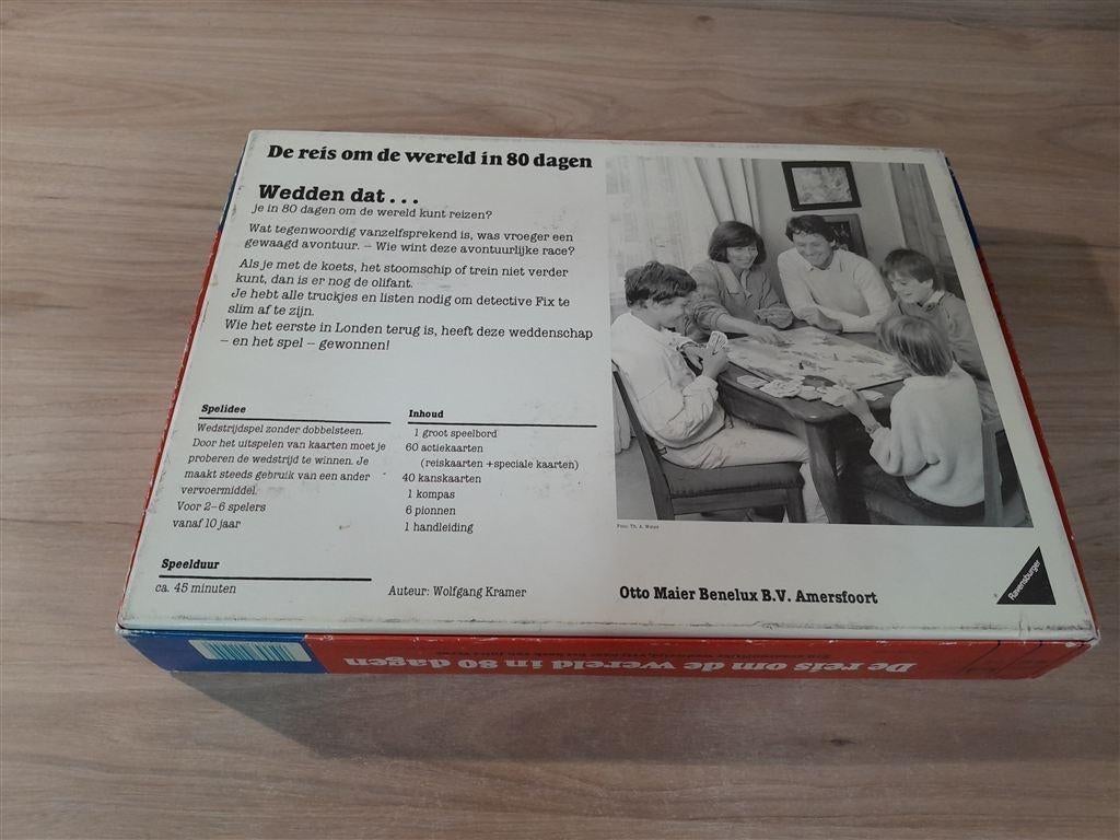 de reis om de wereld in 80 dagen - s5822, Hobby en Vrije tijd, Gezelschapsspellen | Bordspellen, Verzenden, Zo goed als nieuw