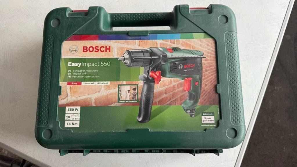 Bosch EasyImpact 550 Klopboormachine met koffer, Doe-het-zelf en Verbouw, Gereedschap | Boormachines, Boormachine, Ophalen of Verzenden