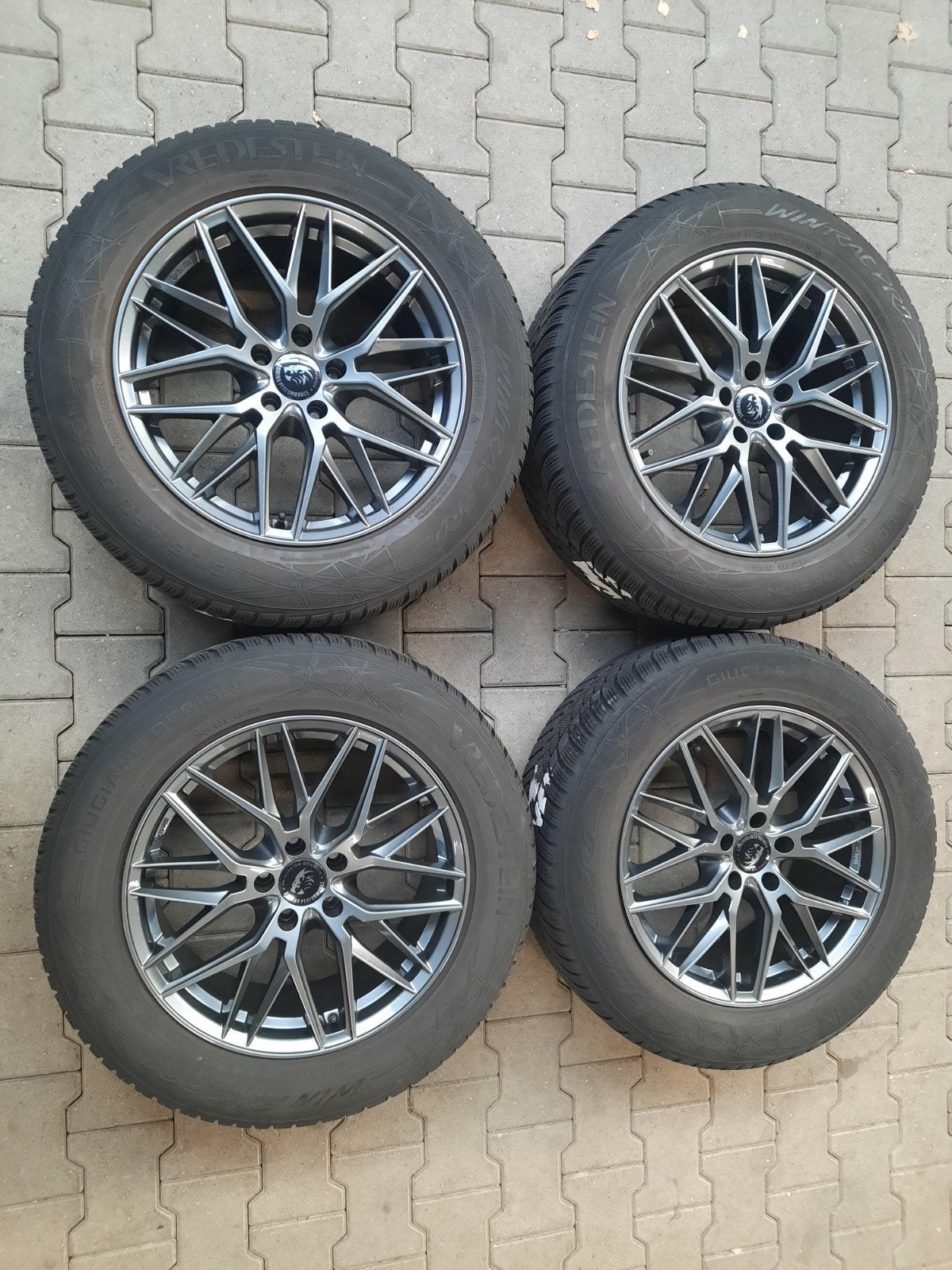 ZGAN 18 inch velgen 5×112 SKODA ENYAQ VW SEAT AUDI WINTERSET, 18 inch, Gebruikt, Banden en Velgen, 235 mm