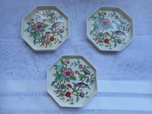 Set van 3 Aynsley Pembroke onderzetters/kleine schotels, Ophalen of Verzenden