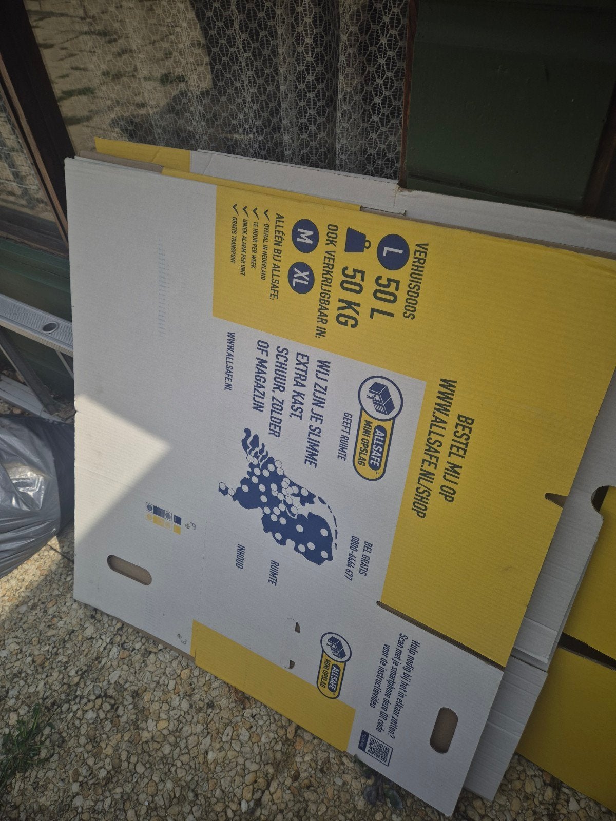 Verhuisdozen Allsafe Opslag - XL en L formaten, Doos, 40 tot 60 cm, Opvouwbaar, 50 tot 75 cm
