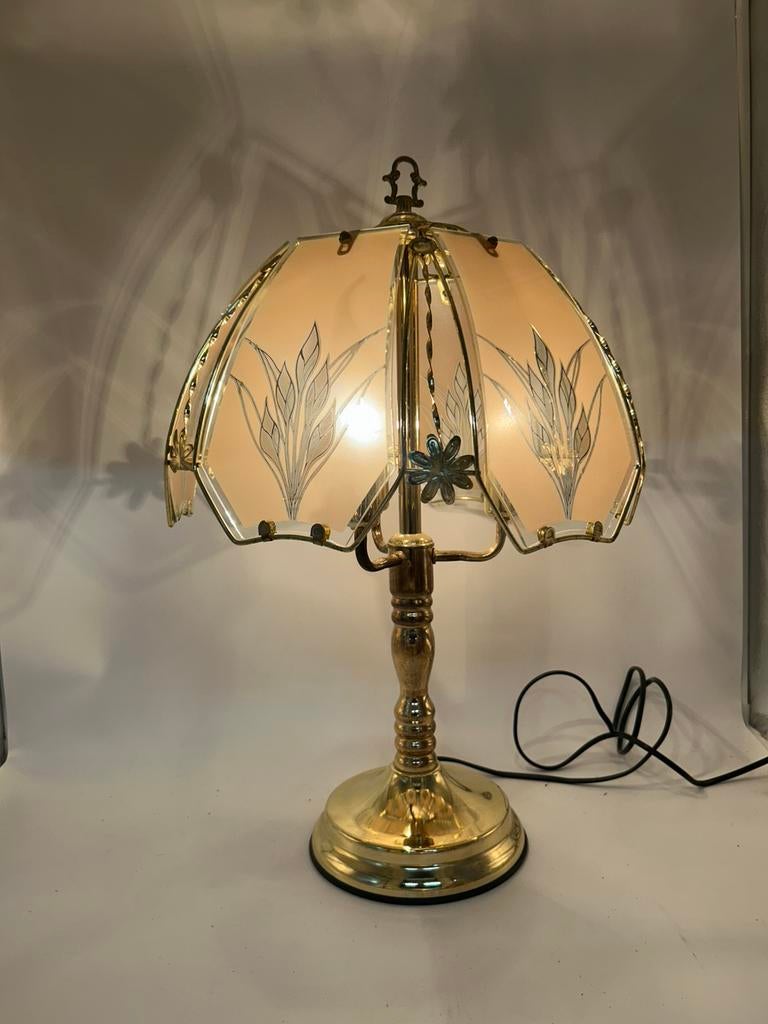 Vintage Hollywood Regency Tafellamp – 58cm, Ophalen of Verzenden