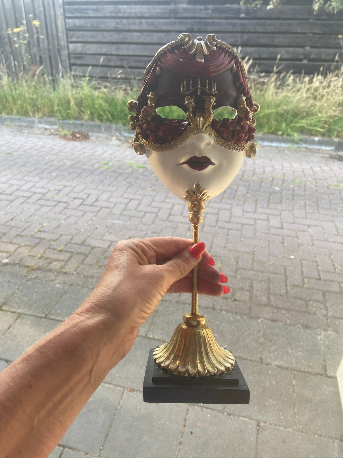 Venetiaans Masker op Voet - Decoratief, Ophalen