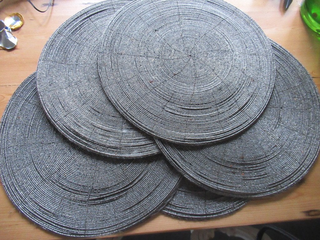 6 RONDE PLACEMATS, Gebruikt, Placemat, Overige materialen, Ophalen of Verzenden