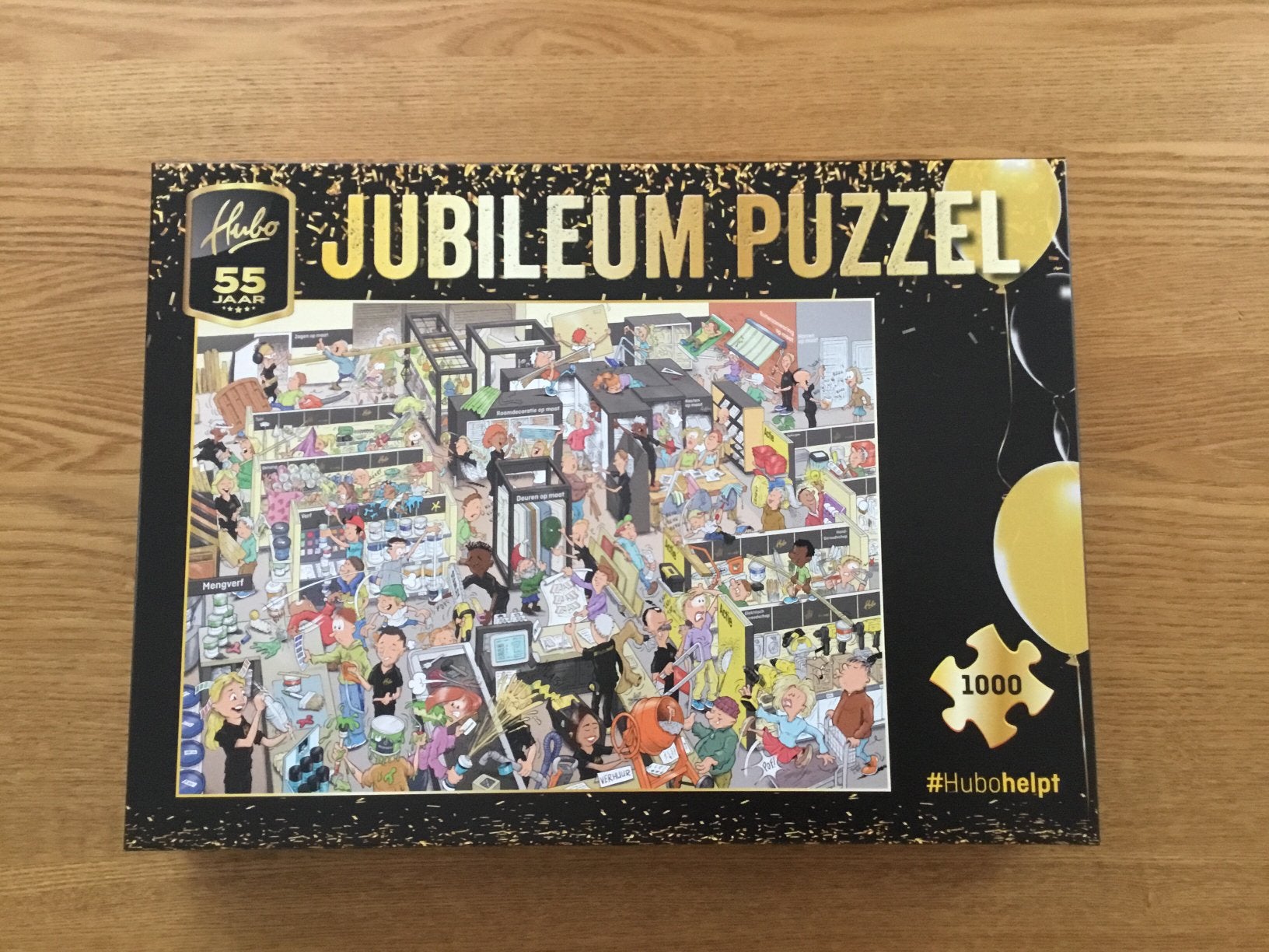 Jubileumpuzzel Hubo 1000 stukjes, Ophalen, 500 t/m 1500 stukjes, Zo goed als nieuw