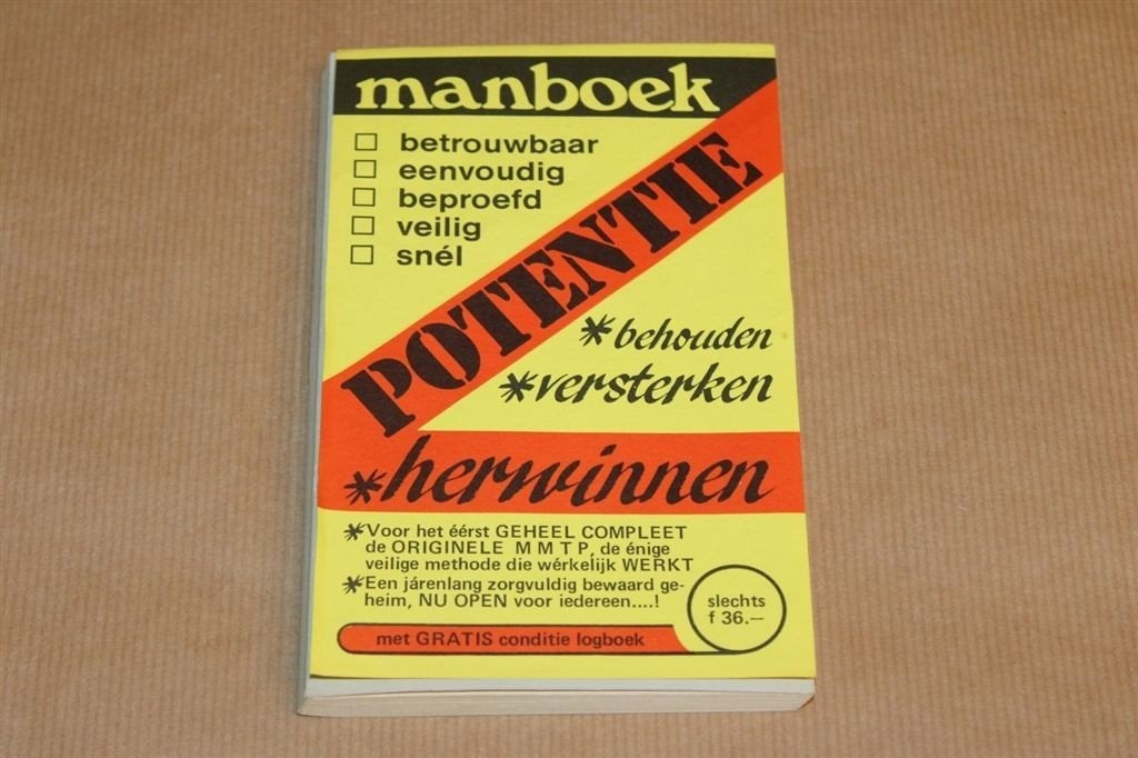 Manboek - Potentie behouden, versterken etc - 1975 !!, Ophalen of Verzenden, Zo goed als nieuw