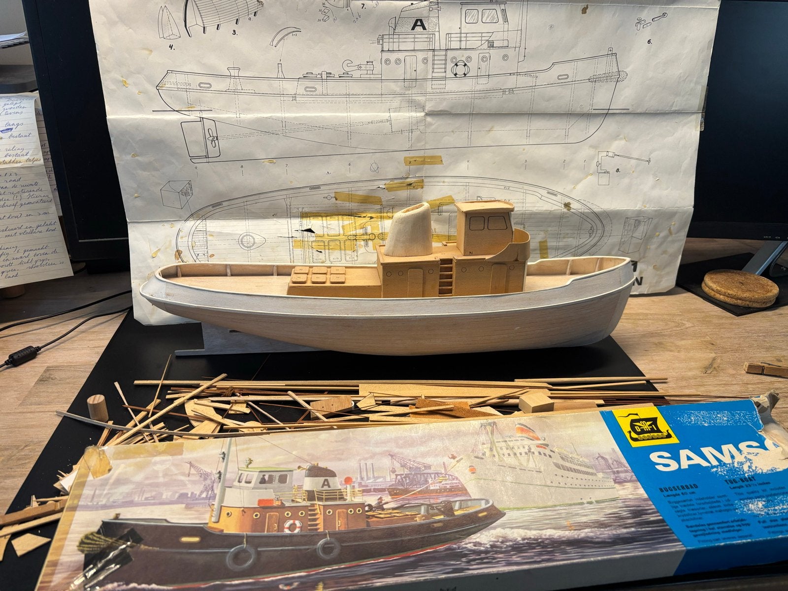 Billing Boats Samson 623 Sleepboot Modelbouwkit - Gedeelteli, Ophalen, Nieuw, 1:50 tot 1:200, Overige merken