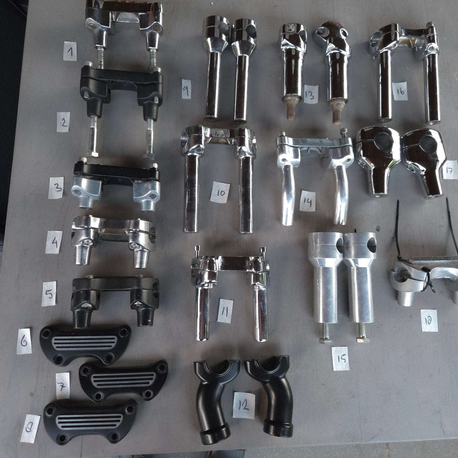 Risers, stuurklemmen Harley Davidson., Motoren, Onderdelen | Harley-Davidson, Ophalen of Verzenden